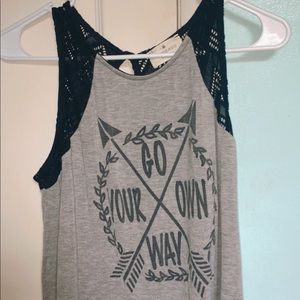 go your own way tank top